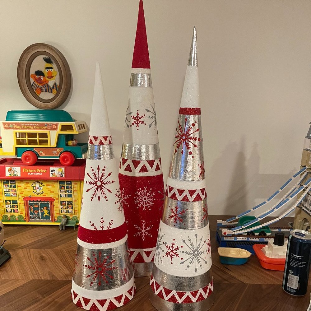 Large Christmas Decorative Cones